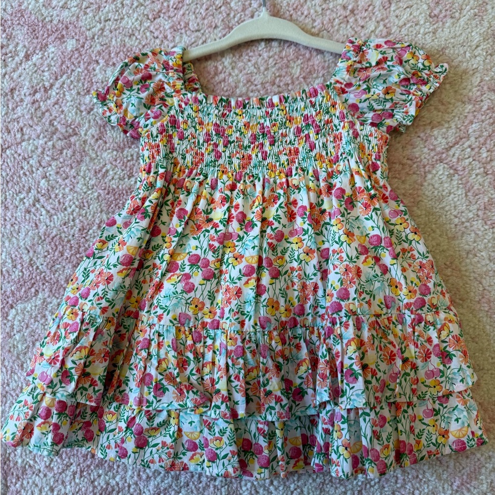Janie and Jack Multicolor Smocked Dress
